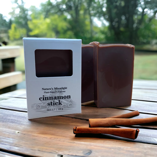 Cinnamon Stick vegan soap bar solid brown